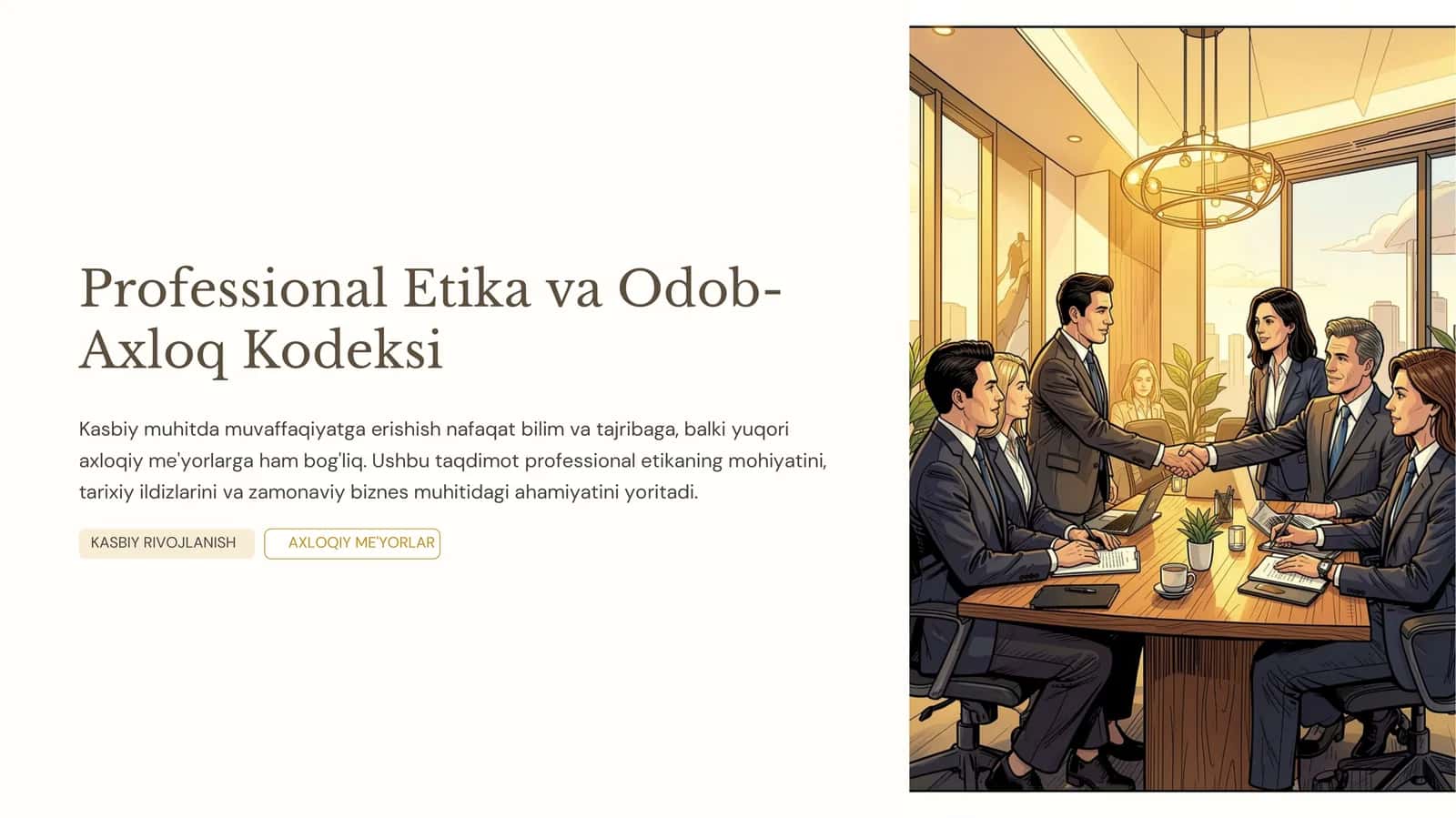 Professional Etika va Odob-Axloq Kodeksi 1