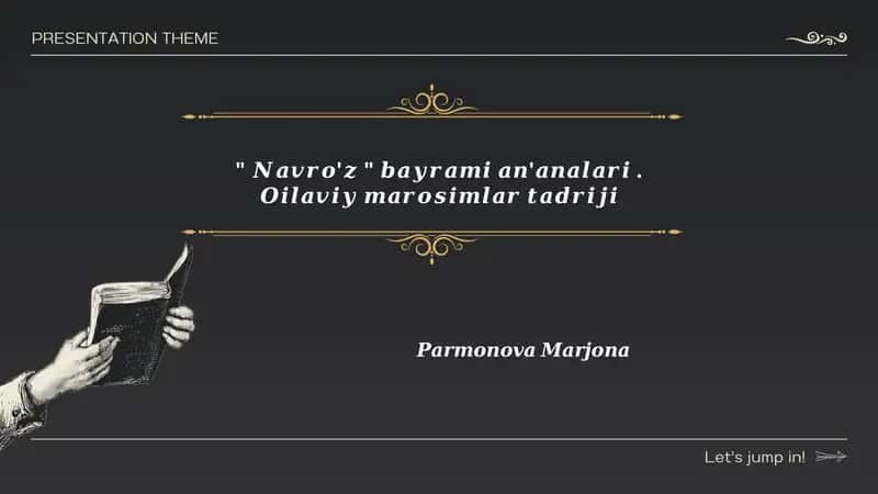 Navro'z bayramining oilaviy an'analar tarixi 1