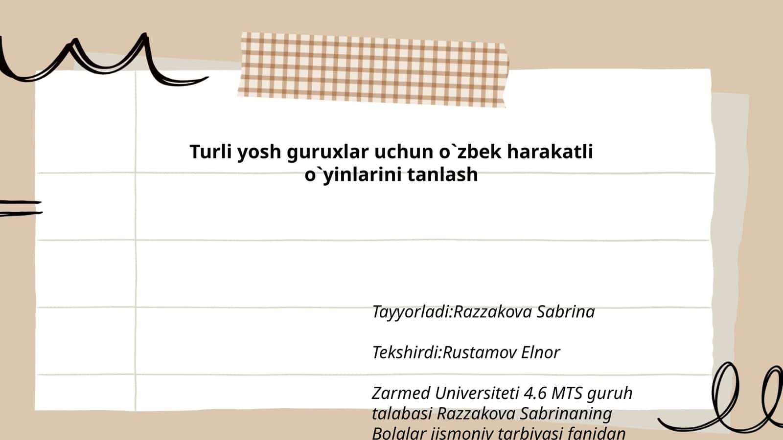 O`zbek harakatli o`yinlar 1