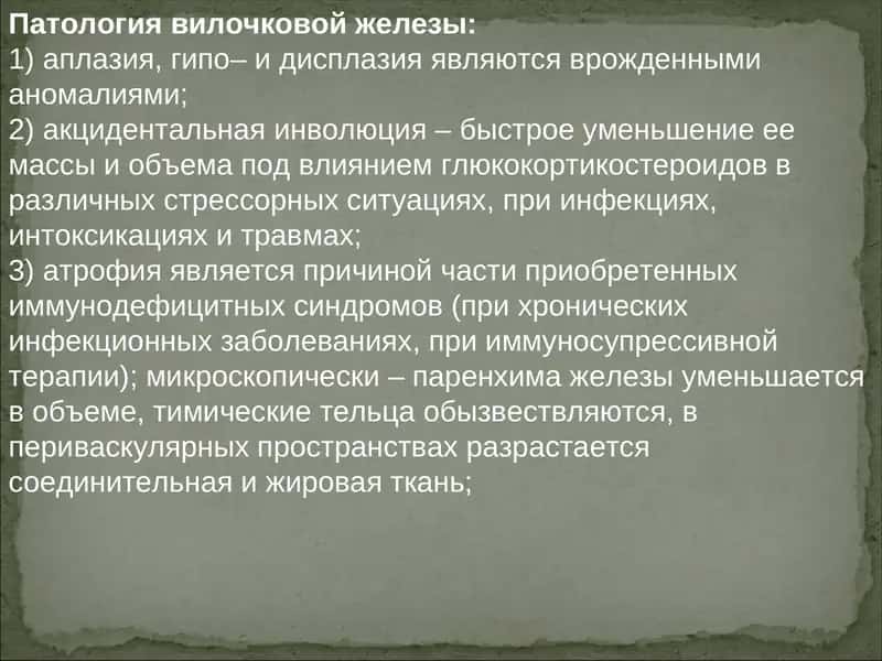 Патология вилочковой железы 1