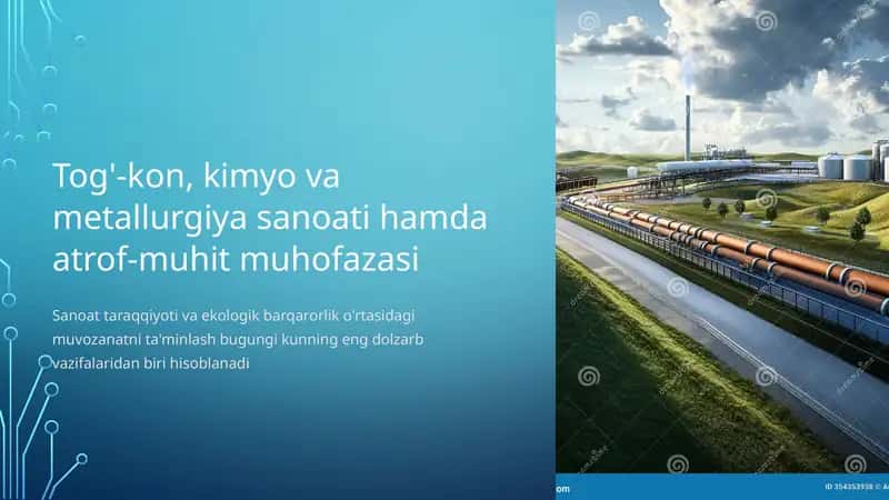 Tog'-kon, kimyo va metallurgiya sanoati hamda atrof-muhit muhofazasi 1