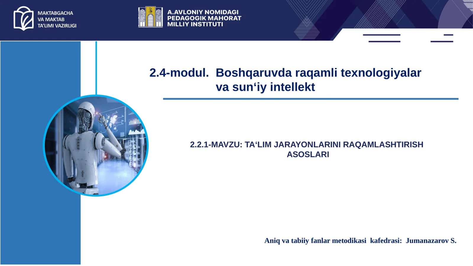 TA‘LIM JARAYONLARINI RAQAMLASHTIRISH ASOSLARI 1