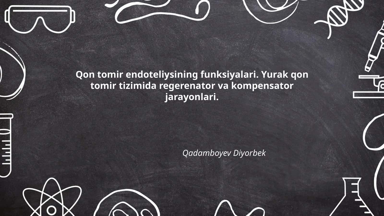 Qon tomir endoteliysining funksiyalari 1