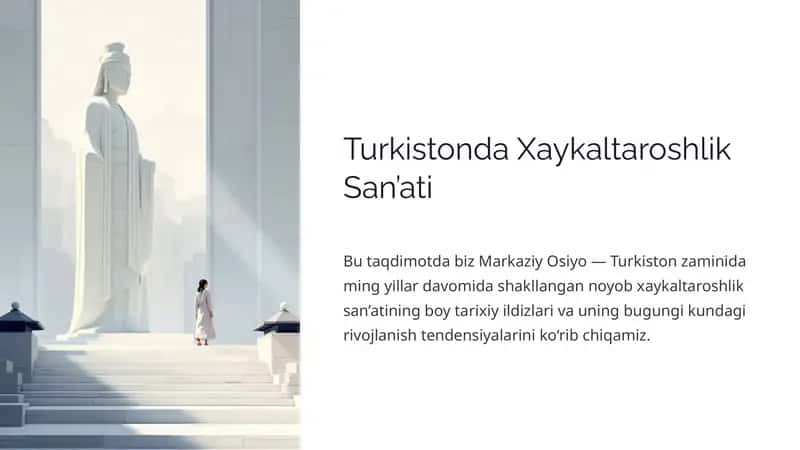 Turkistonda Xaykaltaroshlik San’ati 1