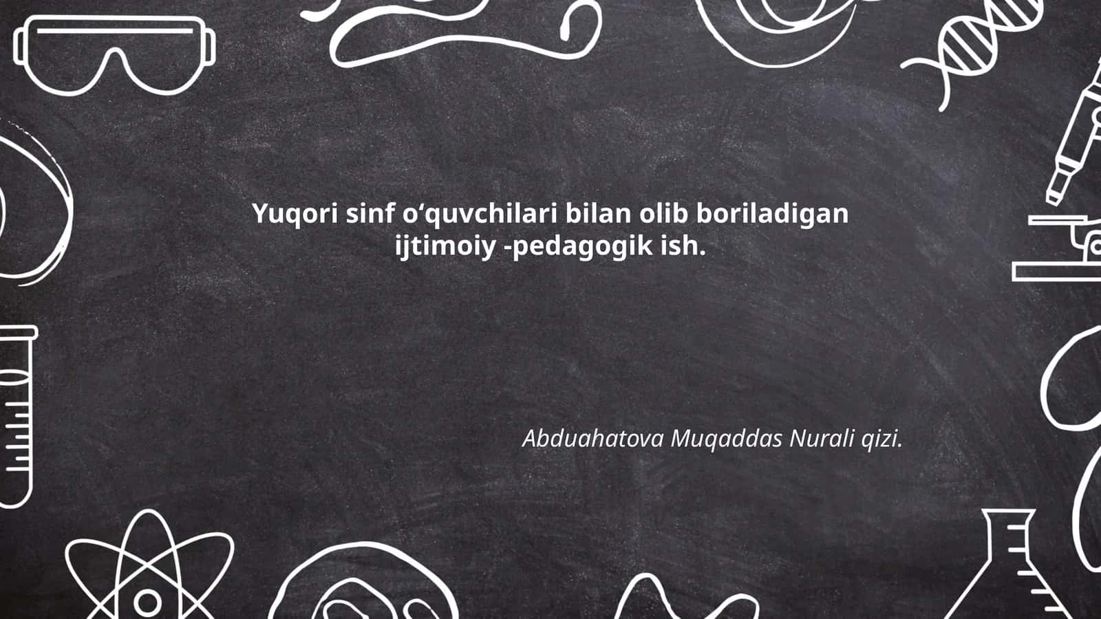 Ijtimoiy muhit va o'quv jarayoni 1