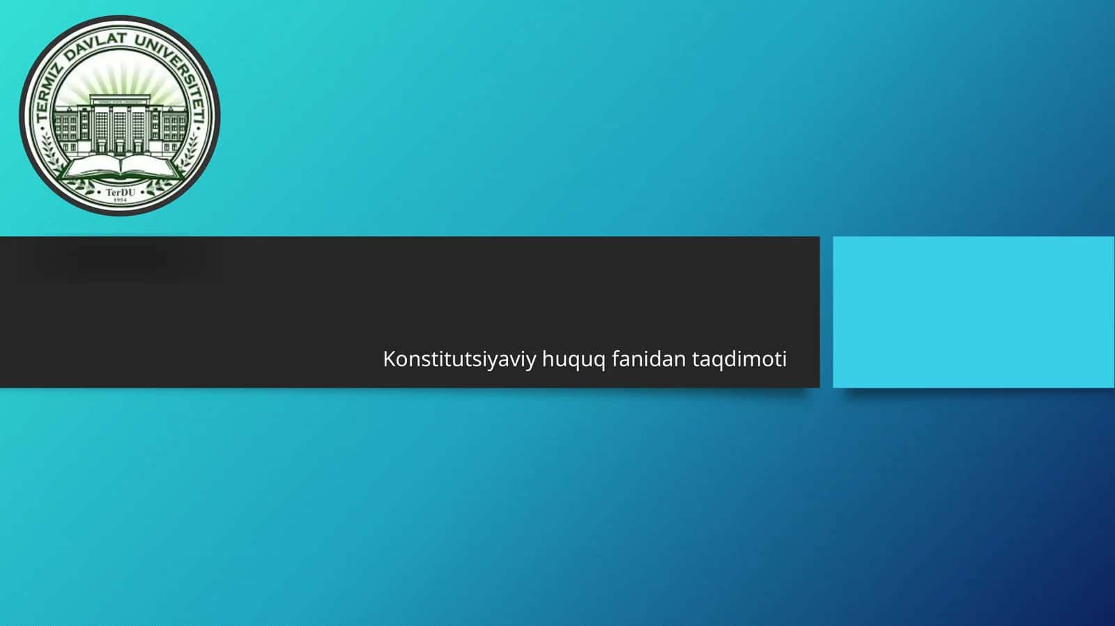 Yangi tahrirdagi O’zbekiston Respublikasi Konstitutsiyasining mazmun-mohiyati va qilinish bosqichlari 1