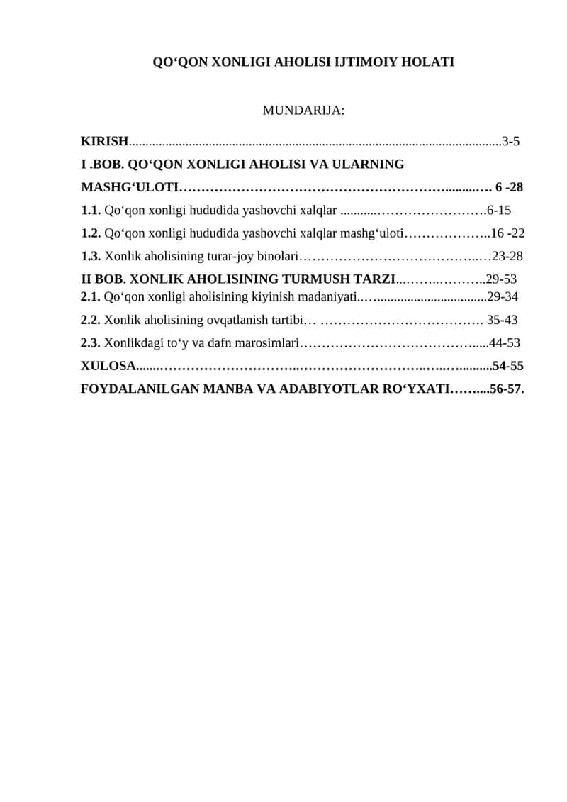 QO‘QON XONLIGI AHOLISI IJTIMOIY HOLATI 1