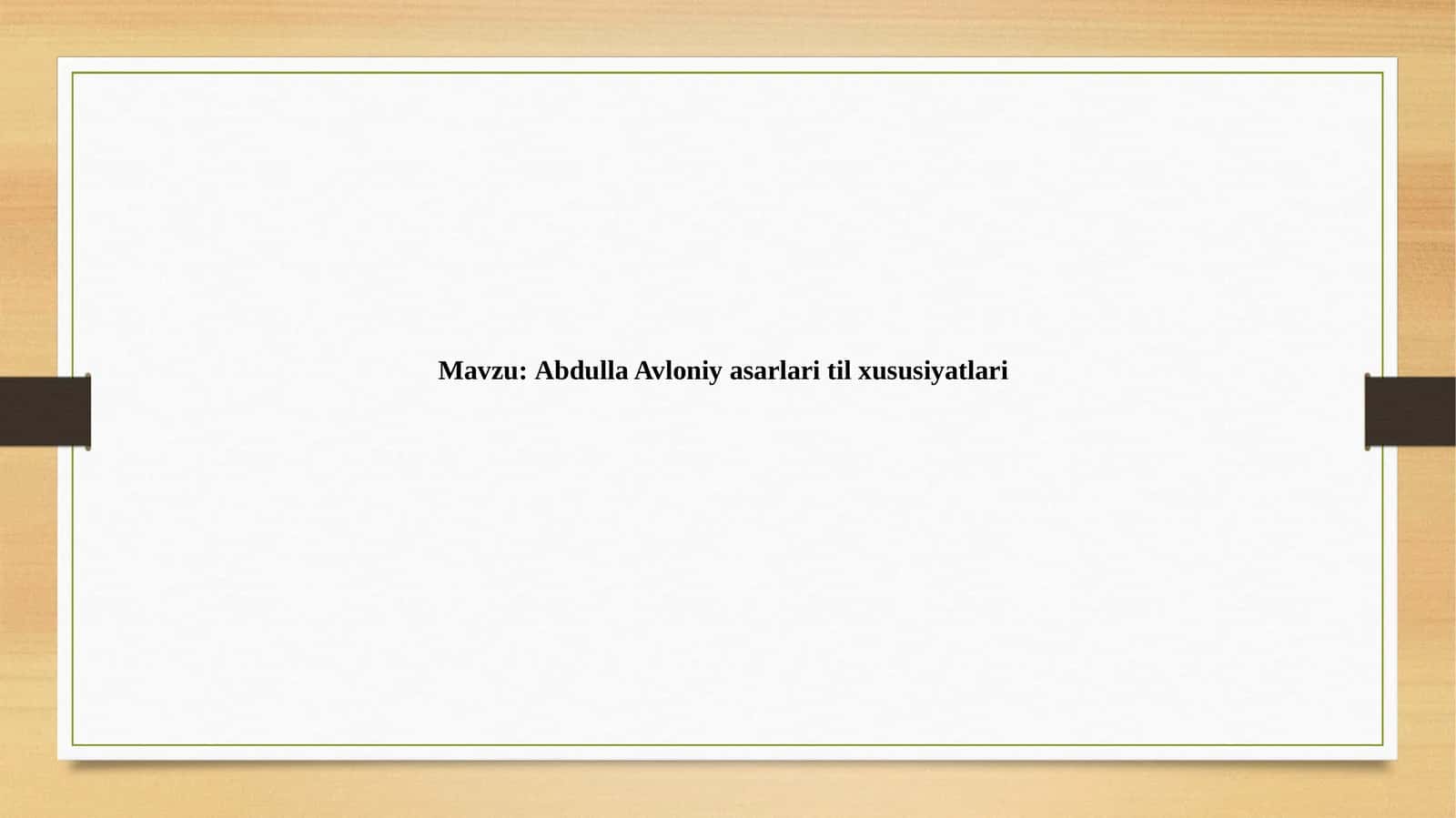 Abdulla Avloniy asarlari til xususiyatlari 1