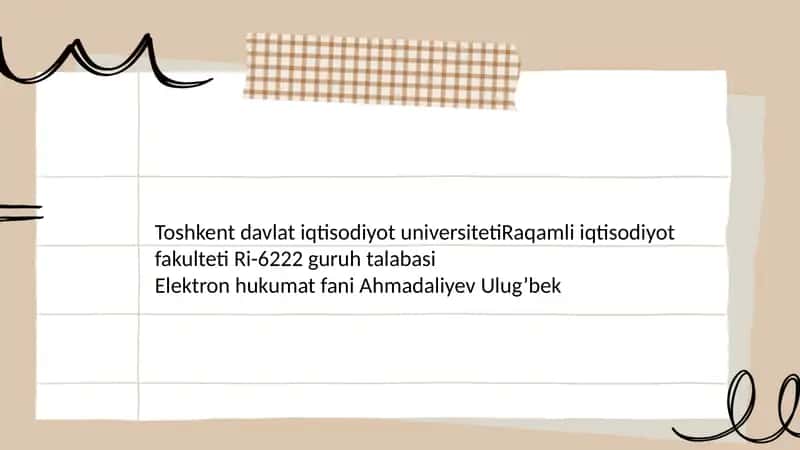 Kichik biznes va tadbirkorlikda elektron hukumatning o'rni 1