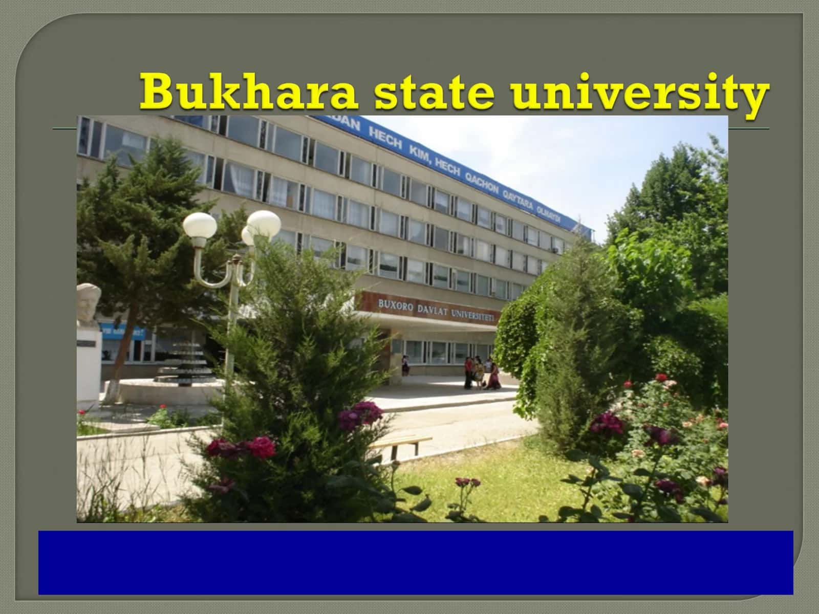 Bukhara state university 1