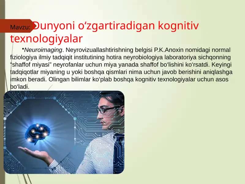 Dunyoni o‘zgartiradigan kognitiv texnologiyalar 1
