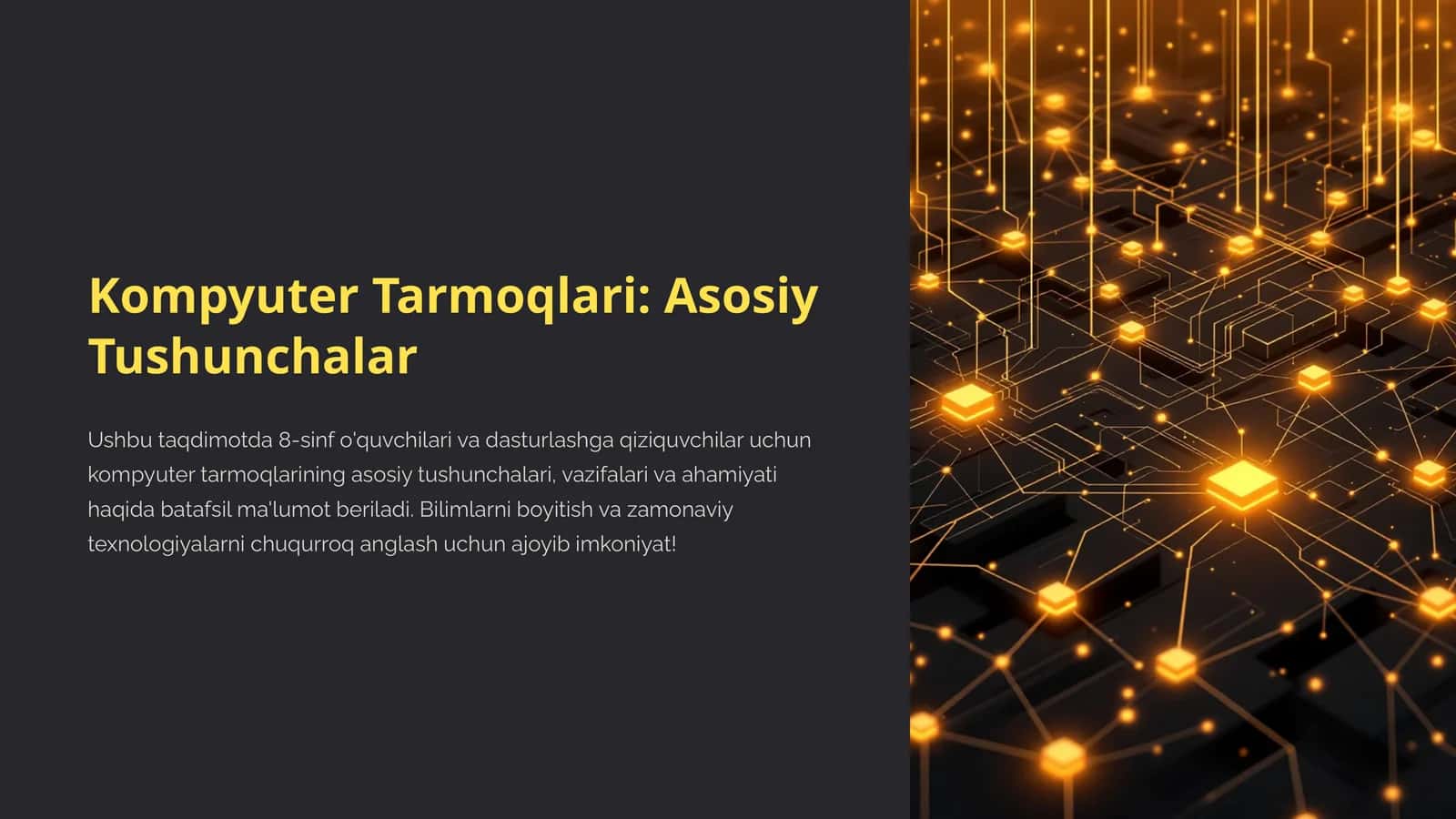 Kompyuter Tarmoqlari: Asosiy Tushunchalar 1