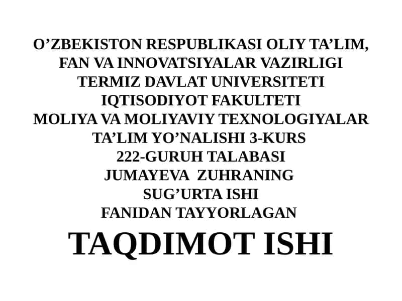 INSONHAYOT SUG’URTA 1