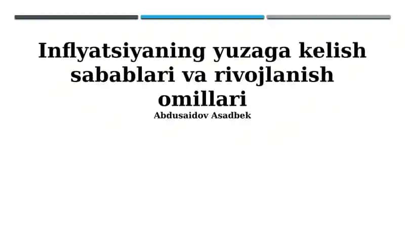 Inflyatsiya: Ta'rifi va O'lchov Usullari