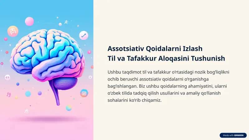 Assotsiativ Qoidalarni Izlash 1