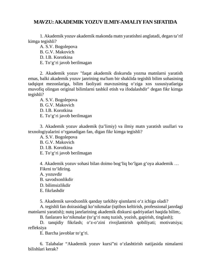 AKADEMIK YOZUV ILMIY-AMALIY FAN SIFATIDA 1