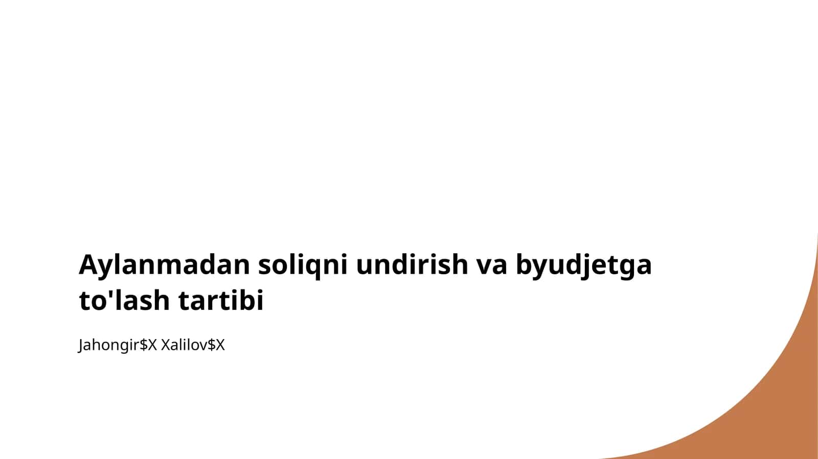 Aylanmadan soliqni undirish va byudjеtga to'lash tartibi 1