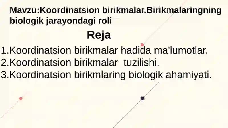 Koordinatsion birikmalar