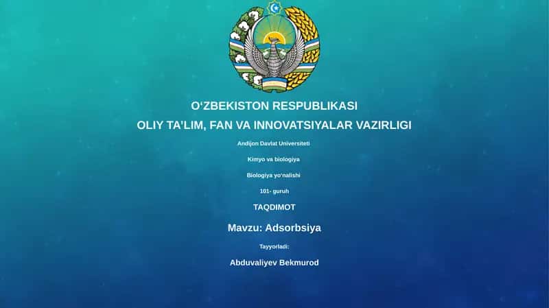 Adsorbsiya: Ta'rif va Turlari 1