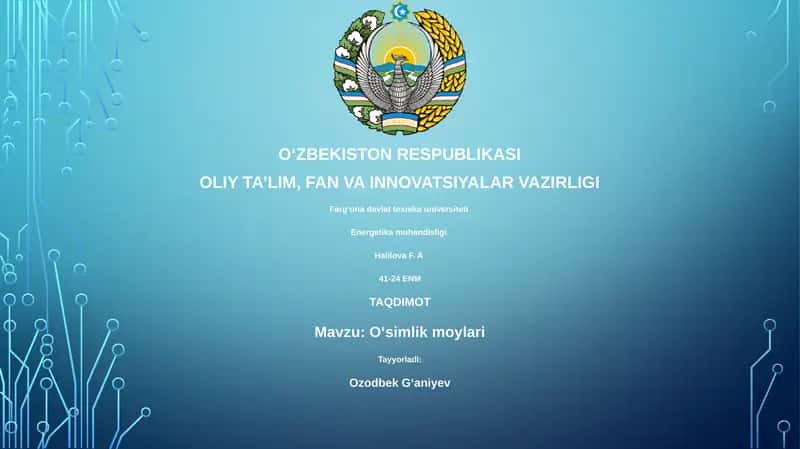 O‘simlik moylari 1