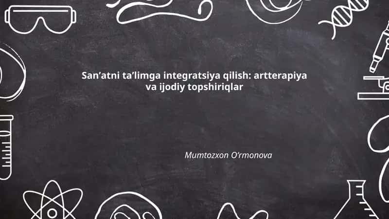 Sanʼat terapiyasi nazariyasi va taʼlimda qoʻllanilishi 1
