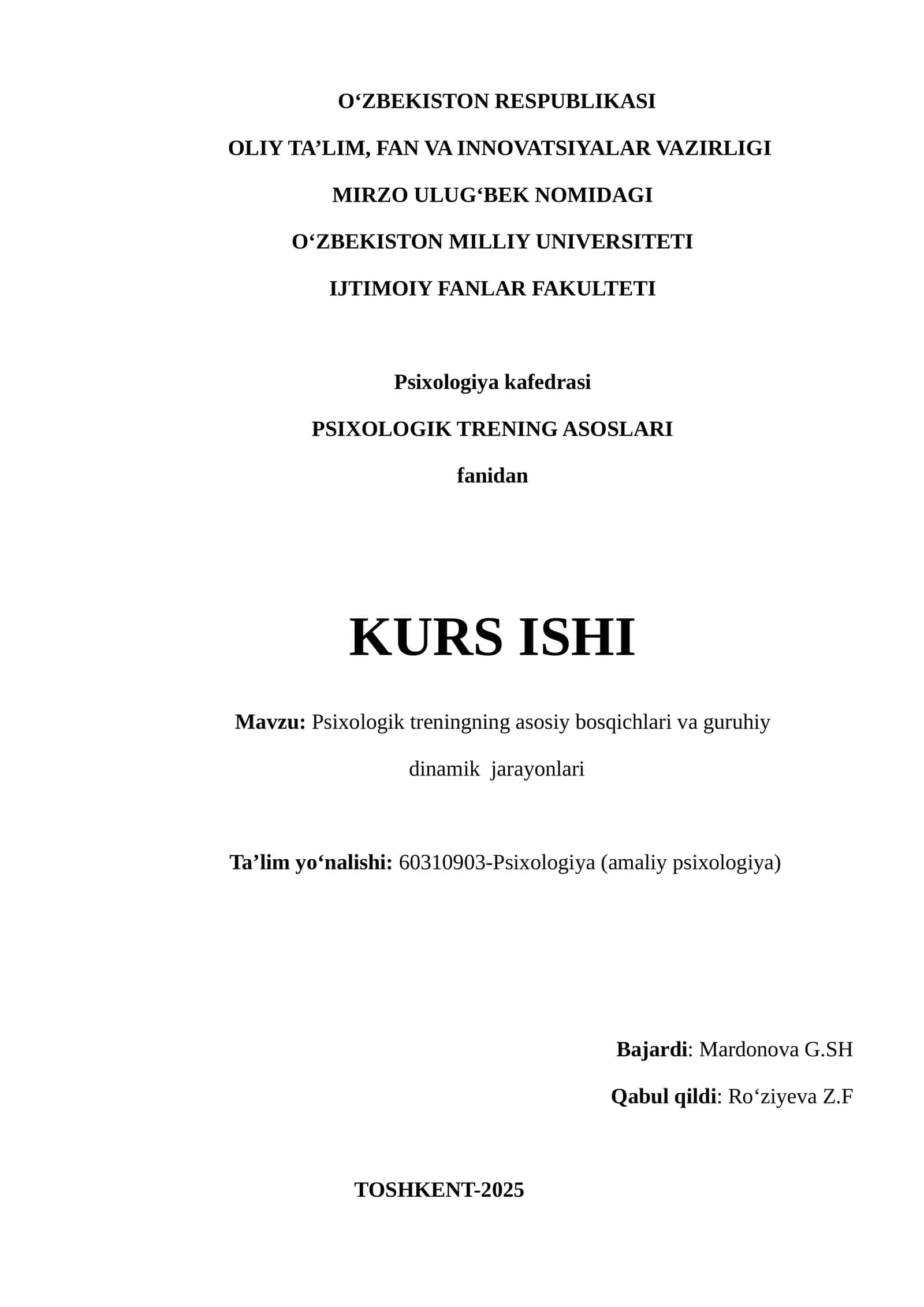 PSIXOLOGIK TRENING ASOSLARI 1