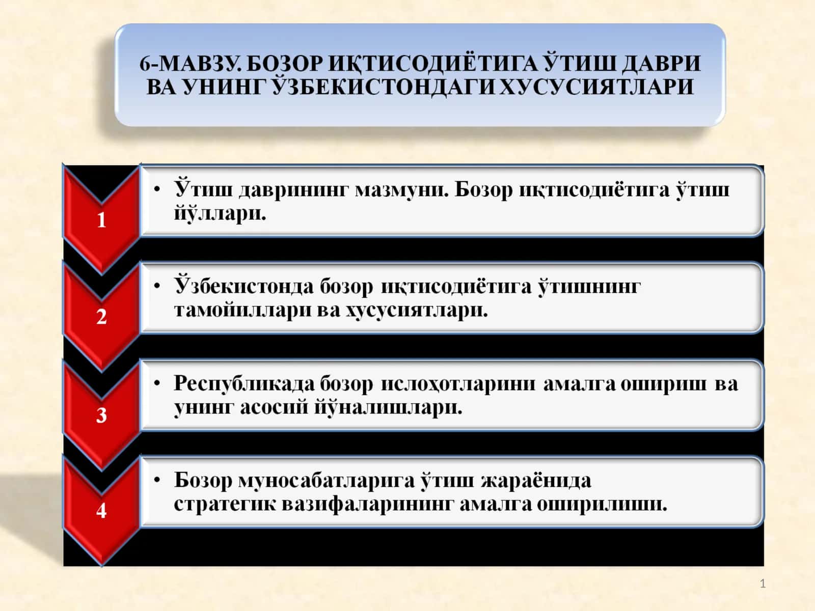 Бозор иқтисодиётига ўтиш моделлари 1