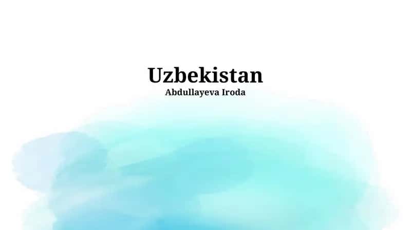 Überblick über Usbekistan: Geschichte, Geographie und Bevölkerung 1