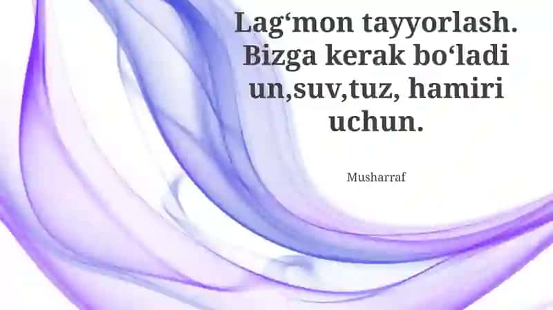 Makaron tayyorlash