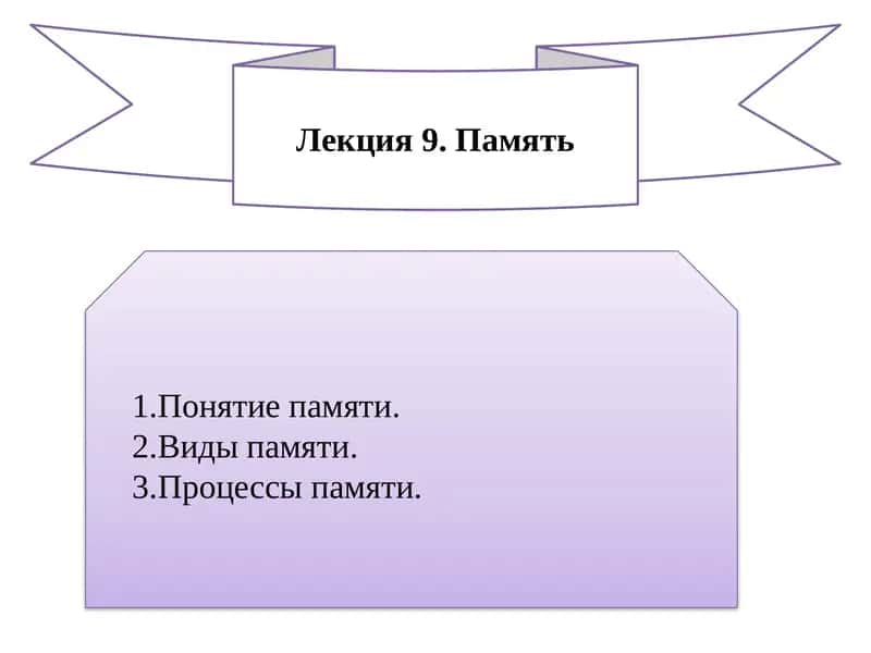 Лекция 9.Память 1