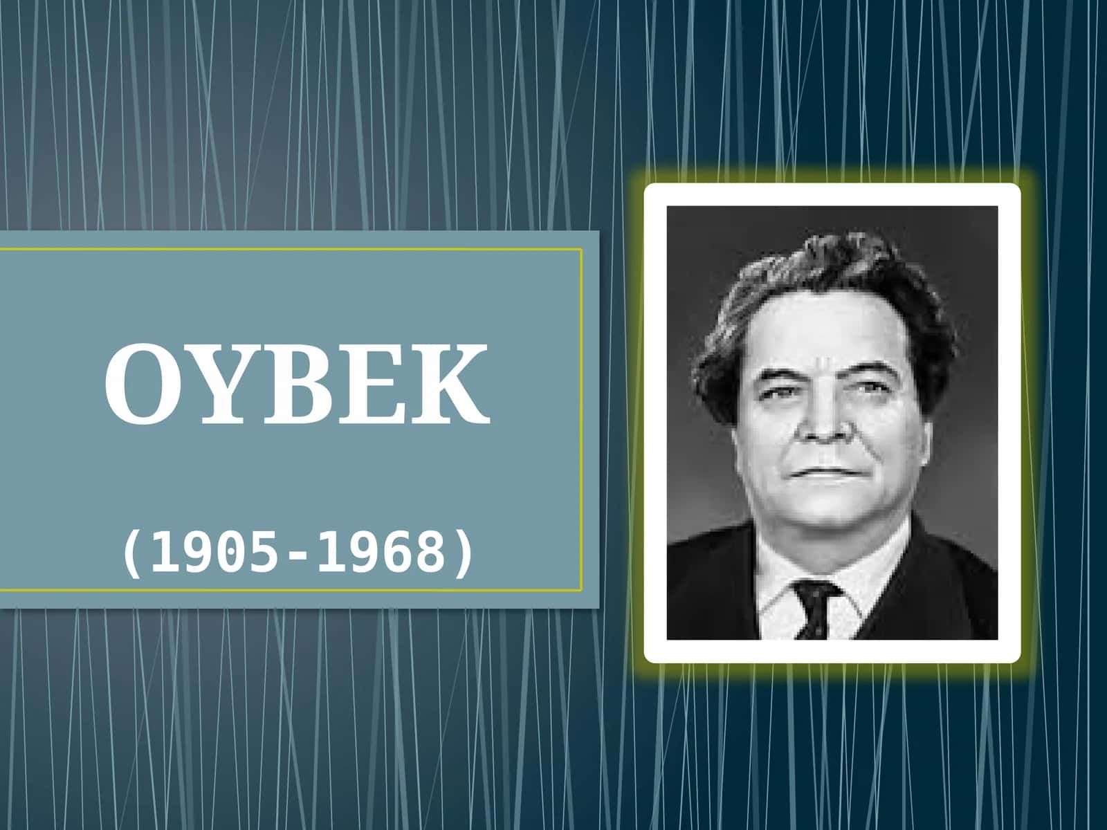 8-sinf Adabiyot fanidan Oybek Qutlug' qon romani dars taqdimot 1