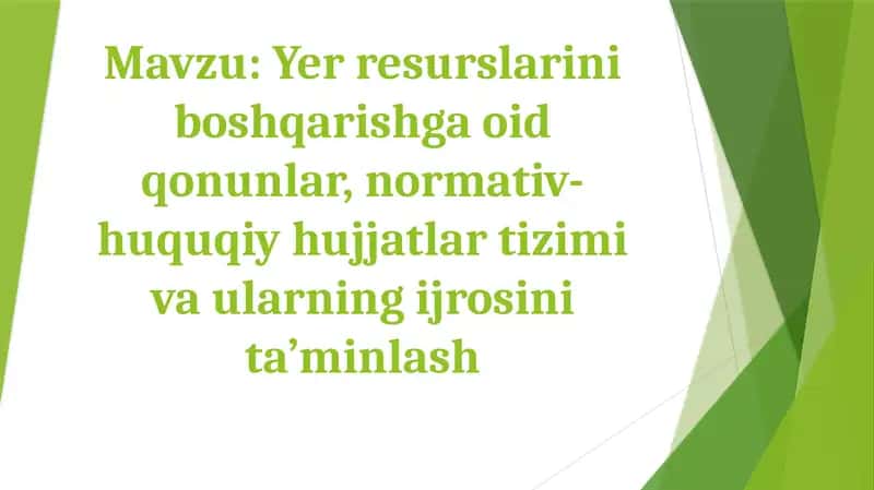 Normativ-huquqiy hujjatlar tizimi 1