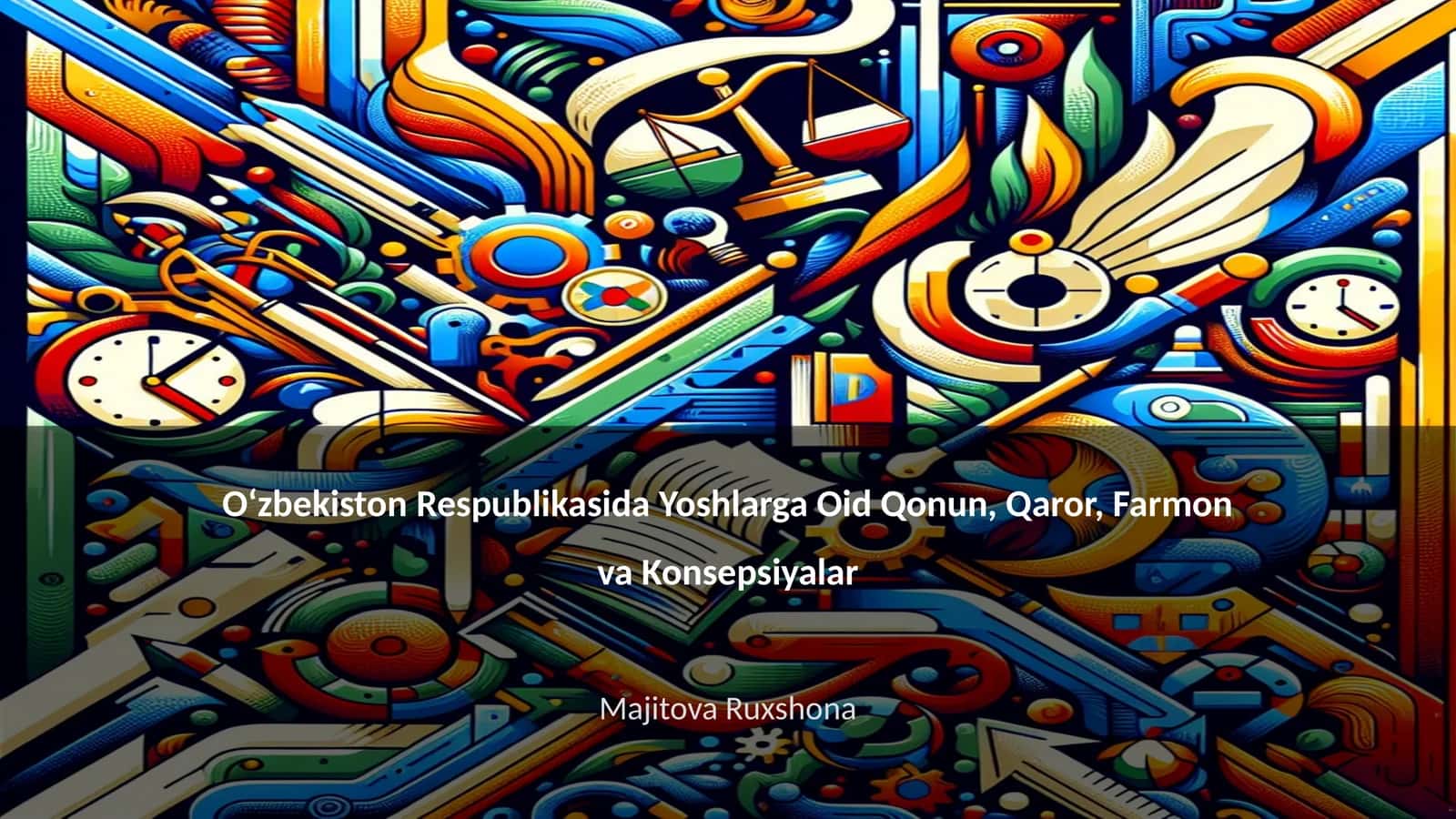 Oʻzbekiston Respublikasida Yoshlarga Oid Qonun, Qaror, Farmon va Konsepsiyalar 1