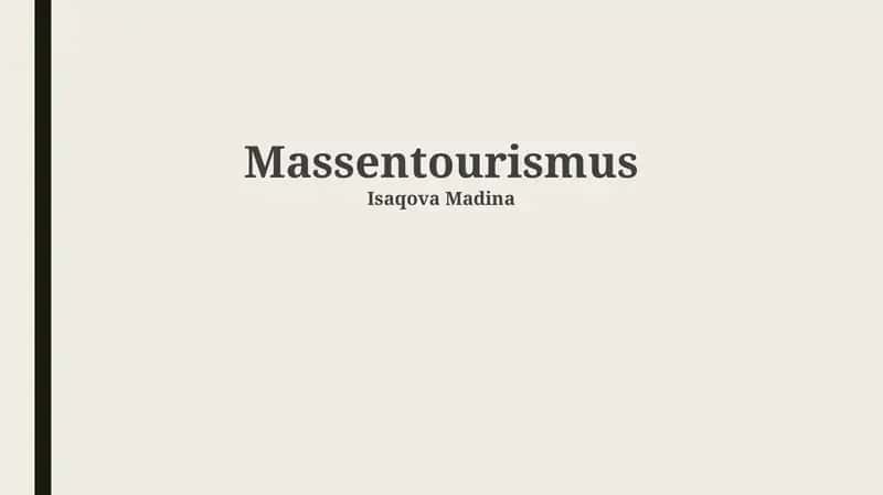 Massentourismus 1
