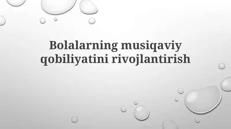 Musiqa Tashkiloti Ustida Darslar 1