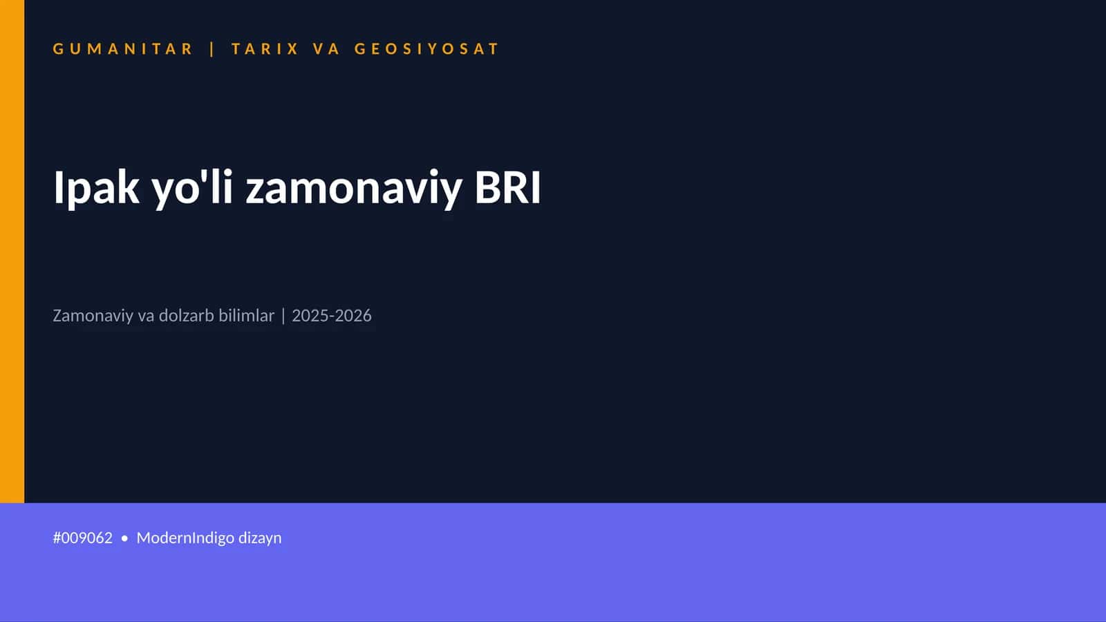 Ipak yo'li zamonaviy BRI 1