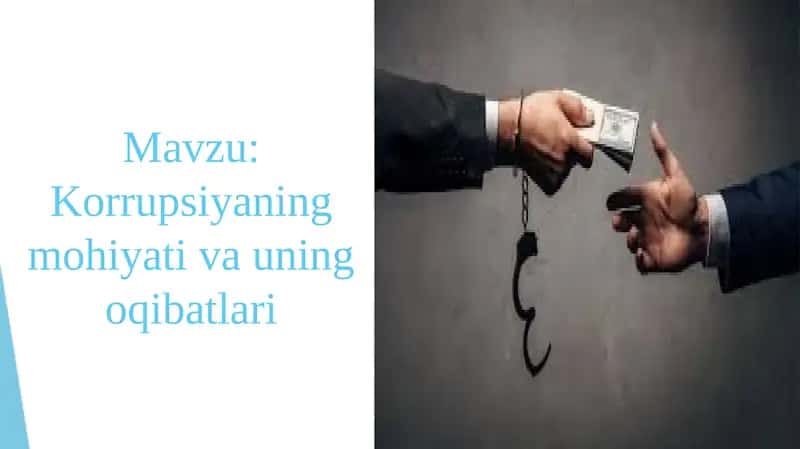 Korrupsiyaning Mohiyati va Uning Oqibatlari 1
