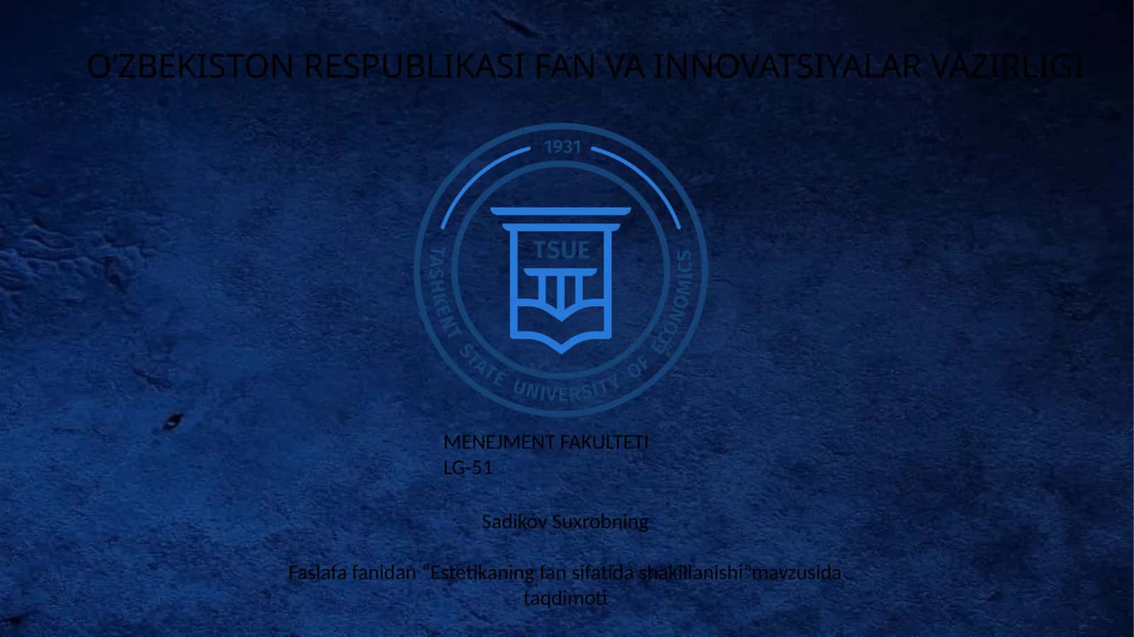 Estetikaning fan sifatida shakillanishi 1
