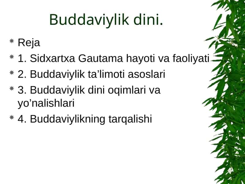 Buddaviylik dini 1