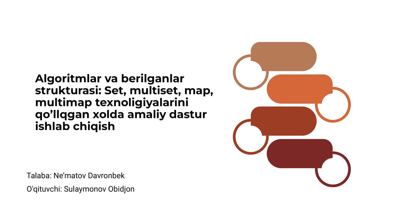 Algoritmlar va berilganlar strukturasi 1