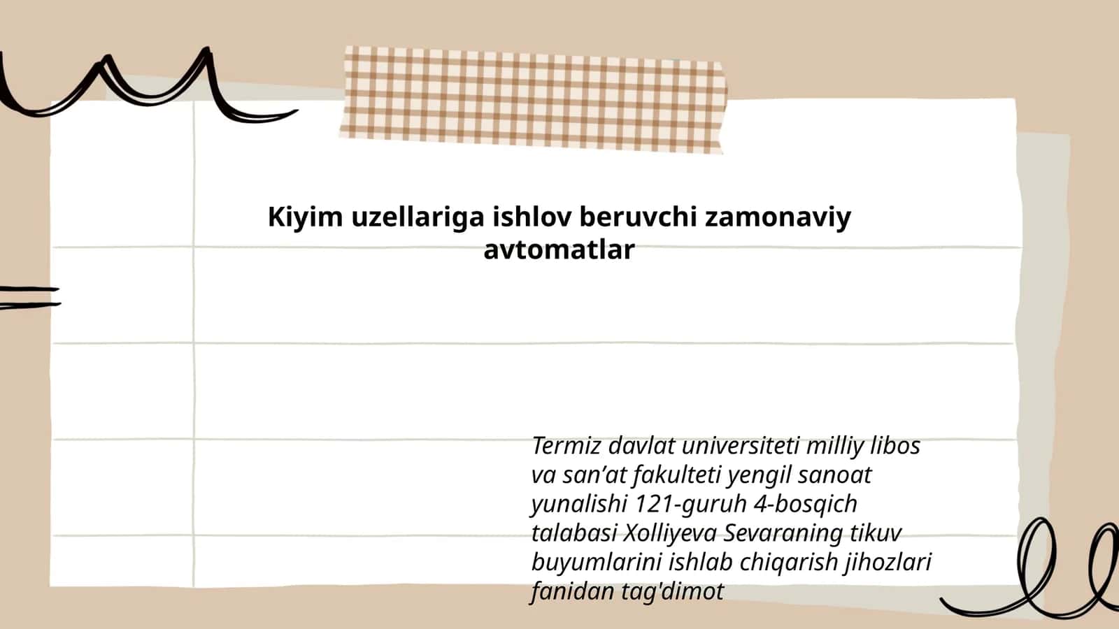 Kiyim uzellariga ishlov beruvchi zamonaviy avtomatlar 1