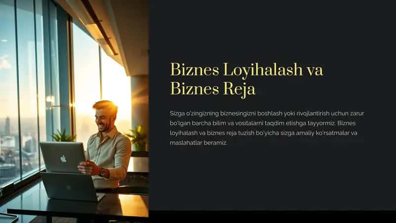 Biznes Loyihalash va Biznes Reja 1