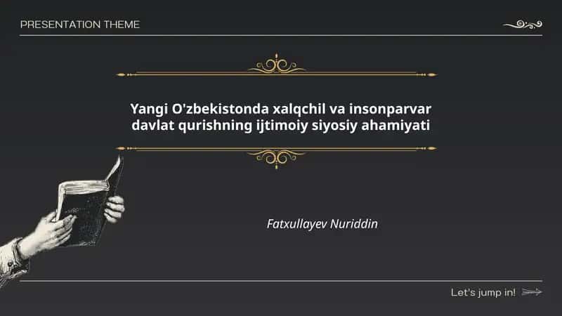 Xalqchil va insonparvar davlat qurishning ijtimoiy siyosiy ahamiyati 1