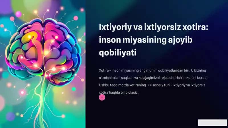 Ixtiyoriy va ixtiyorsiz xotira: inson miyasining ajoyib qobiliyati 1