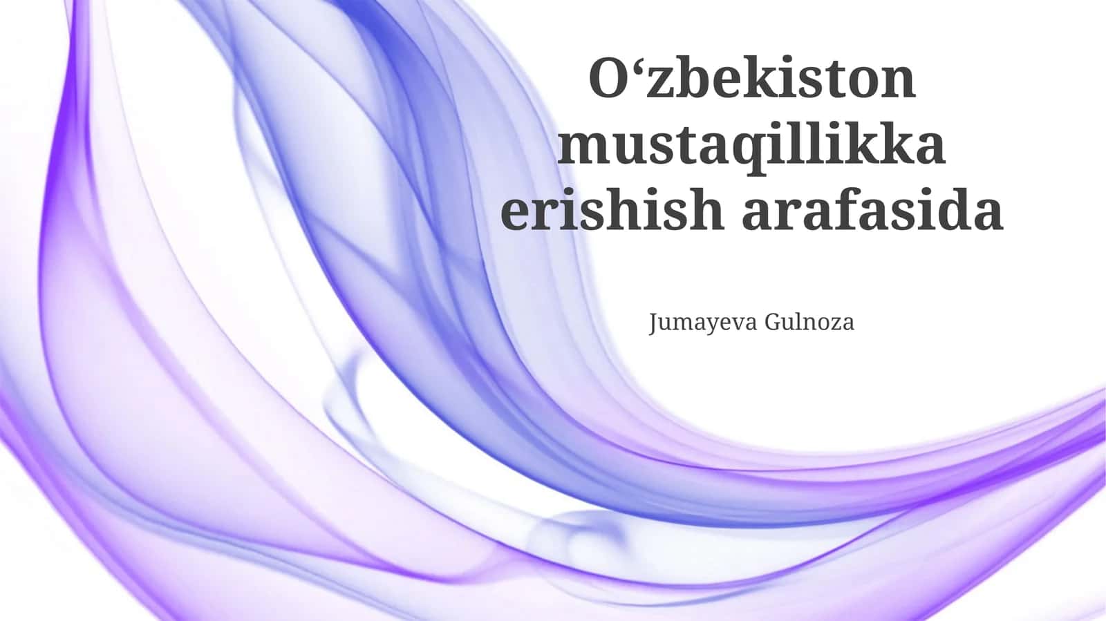 O'zbekiston mustaqillikka erishish arafasida 1