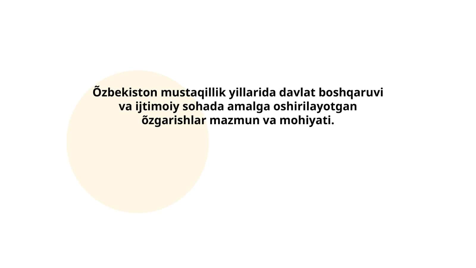Davlat boshqaruvining isloh qilinishi 1