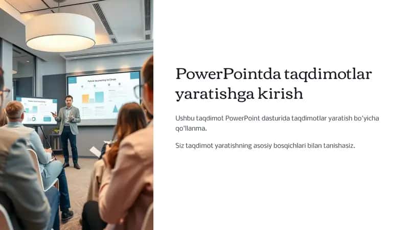 PowerPointda taqdimotlar yaratishga kirish 1