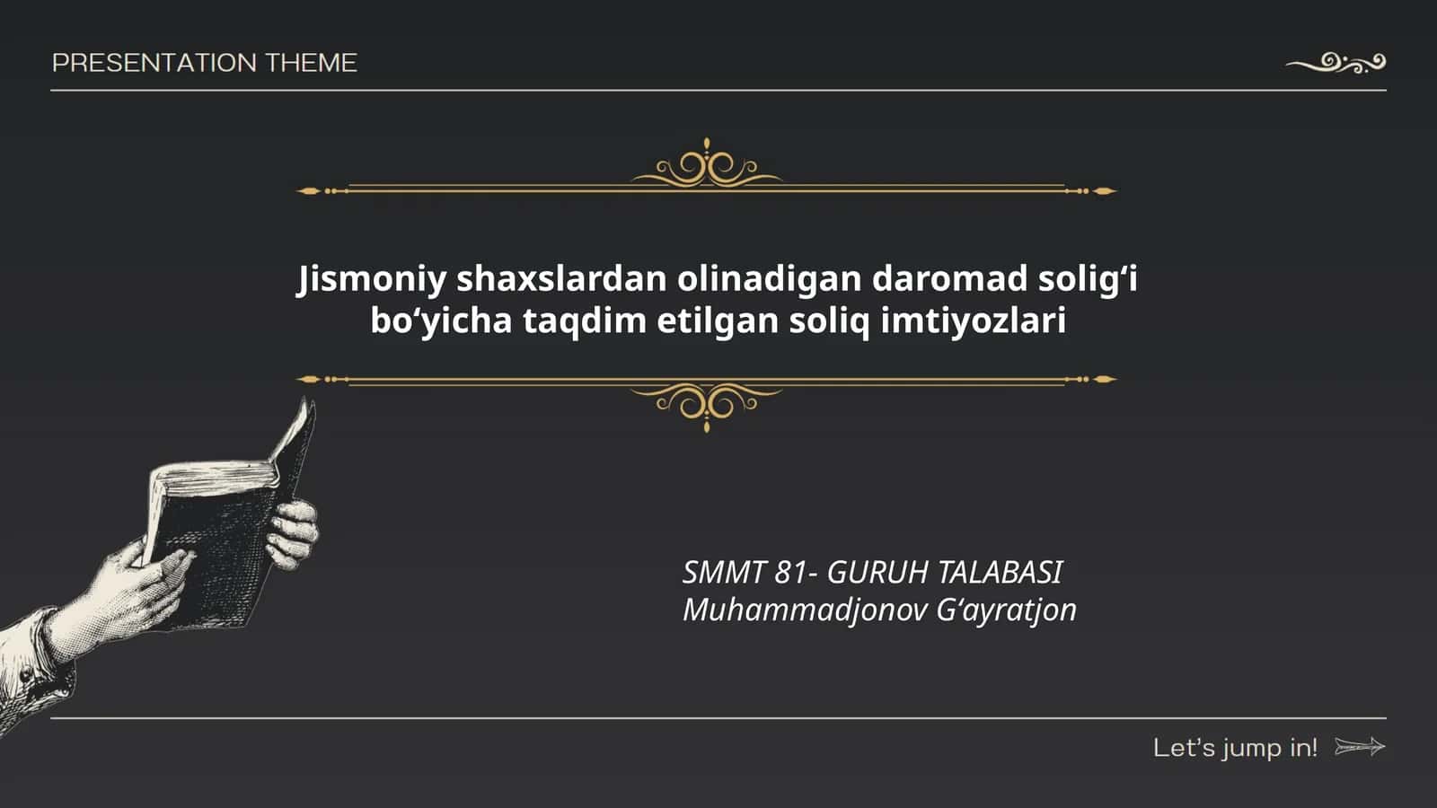 Jismoniy shaxslardan olinadigan daromad soligʻi boʻyicha taqdim etilgan soliq imtiyozlari 1
