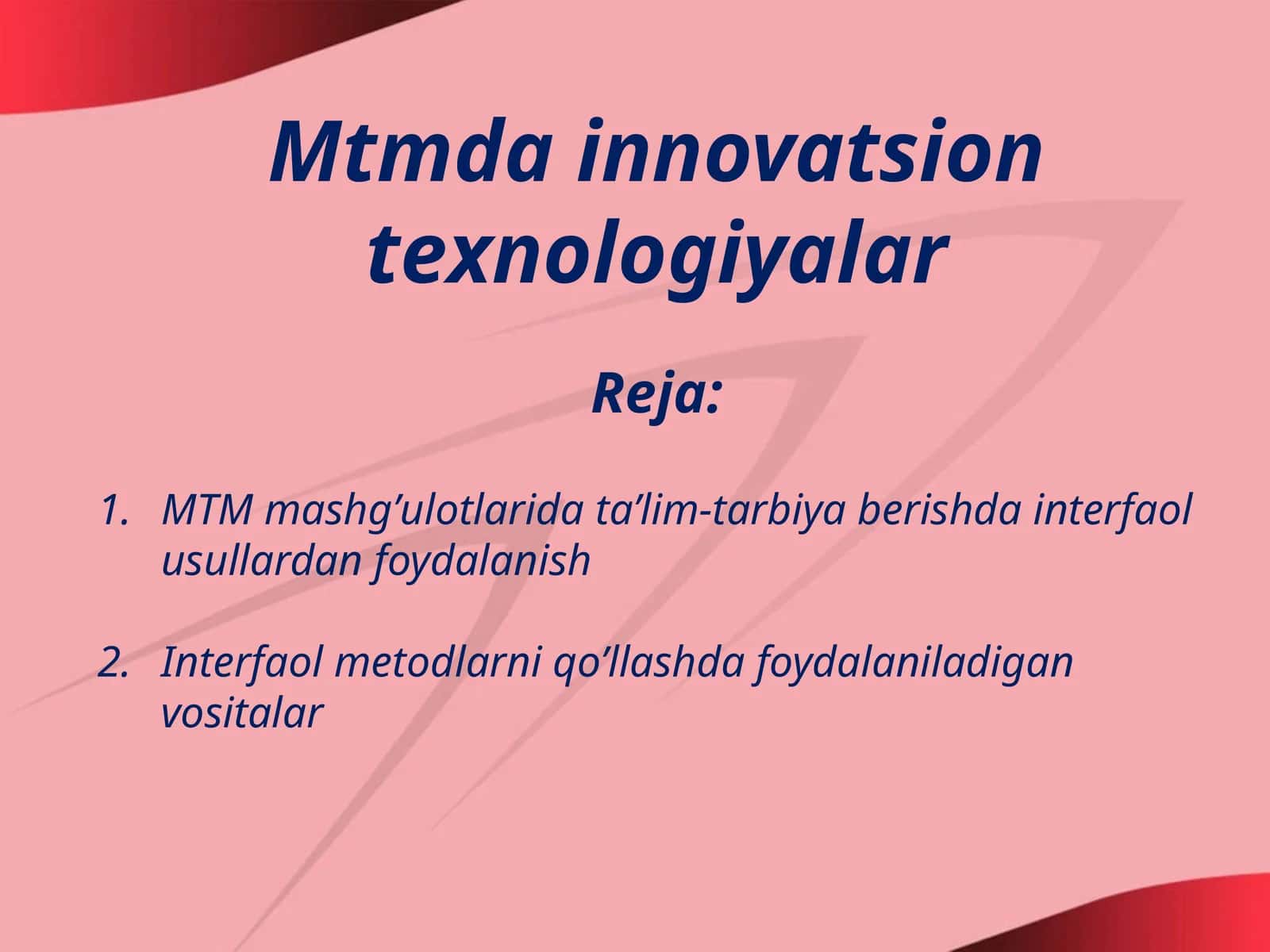 Maktabgacha ta’lim muassasalarida maktabgacha yoshdagi bolalarning har tomonlamarivojlanishinita’minlashgaqaratilganpedagogikjarayonmurakkab,shubilanbirgarang-barangdir.Ta’lim-tarbiyasamaradorligigaerishishdamaktabgachata’limmuassasalaridagiharbirfaoliyatturinito’g’ritashkiletishlozim 1