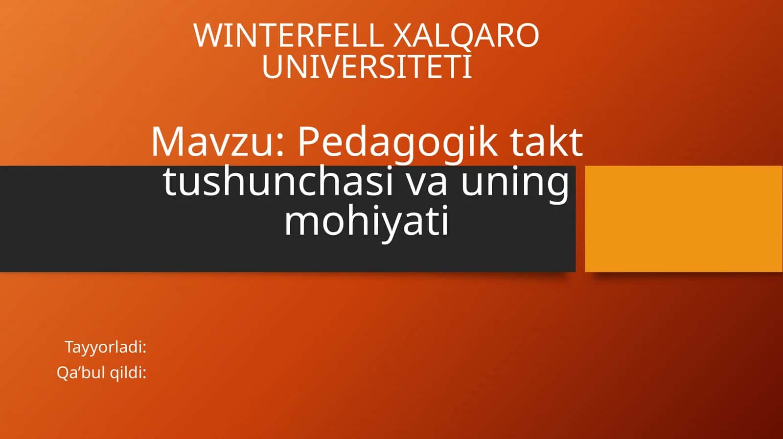 Pedagogik takt tushunchasi va uning mohiyati 1